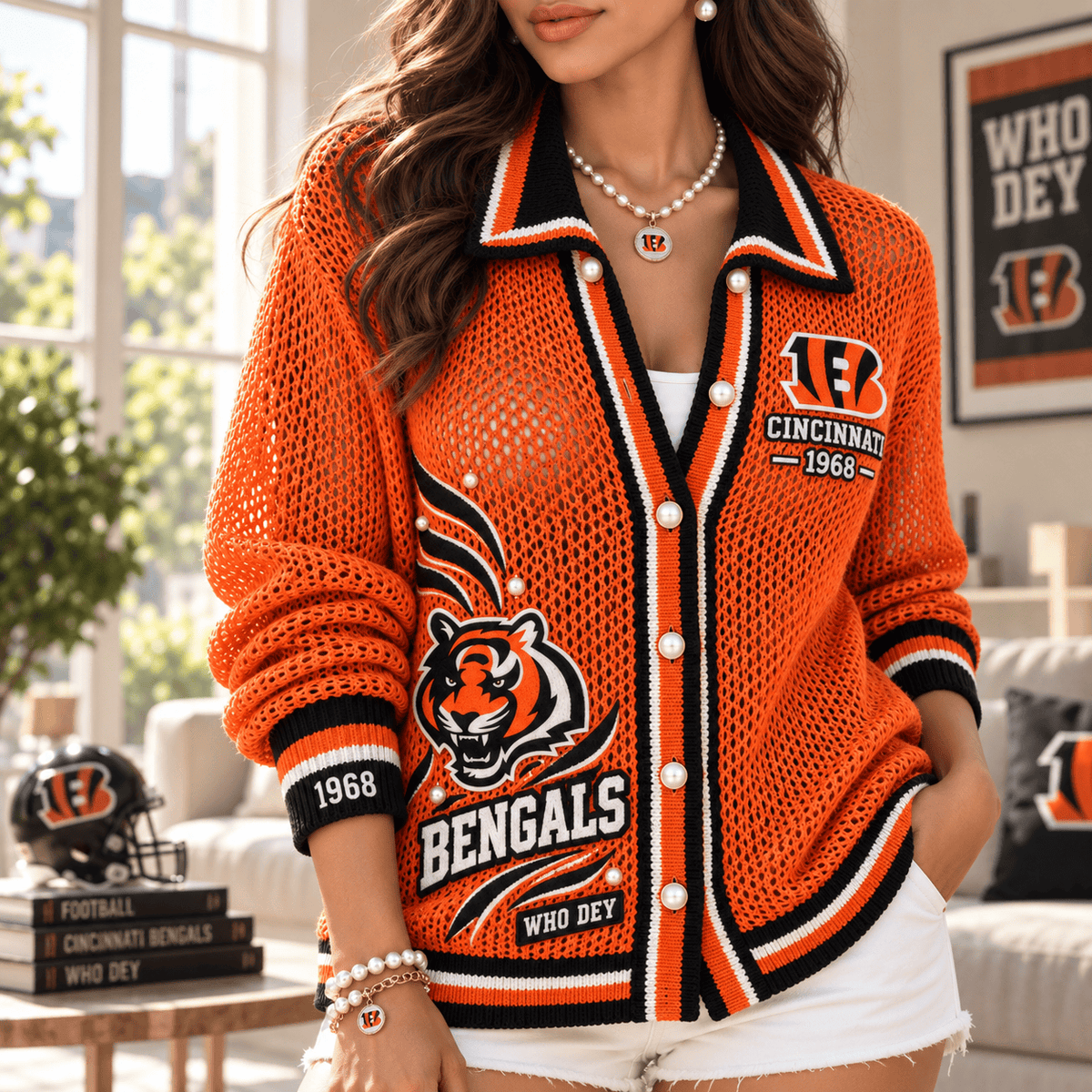 CCBG Women’s Open-Knit Cardigan NTKO