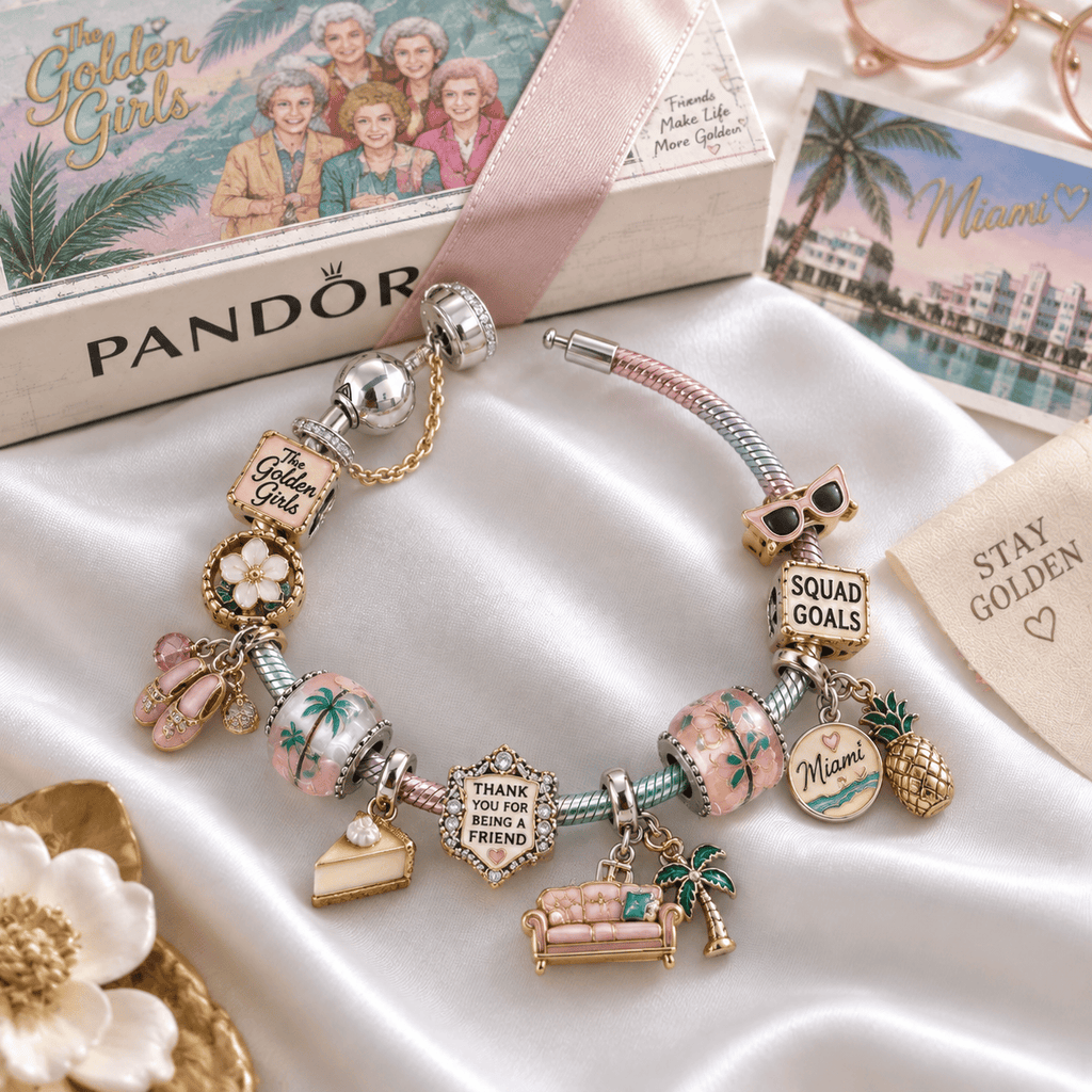 TGG Silver Charm Bracelet Set PTKL