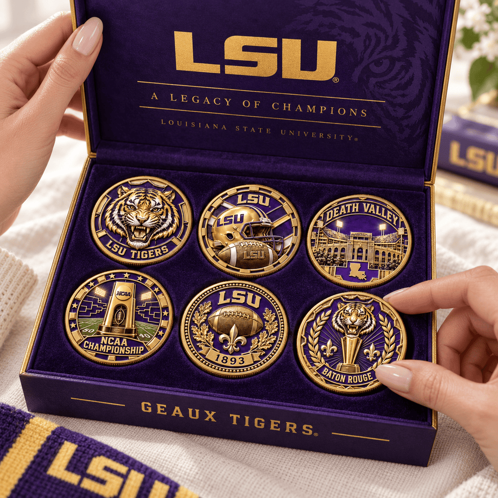 LSU Premium Commemorative Coin Set NPL