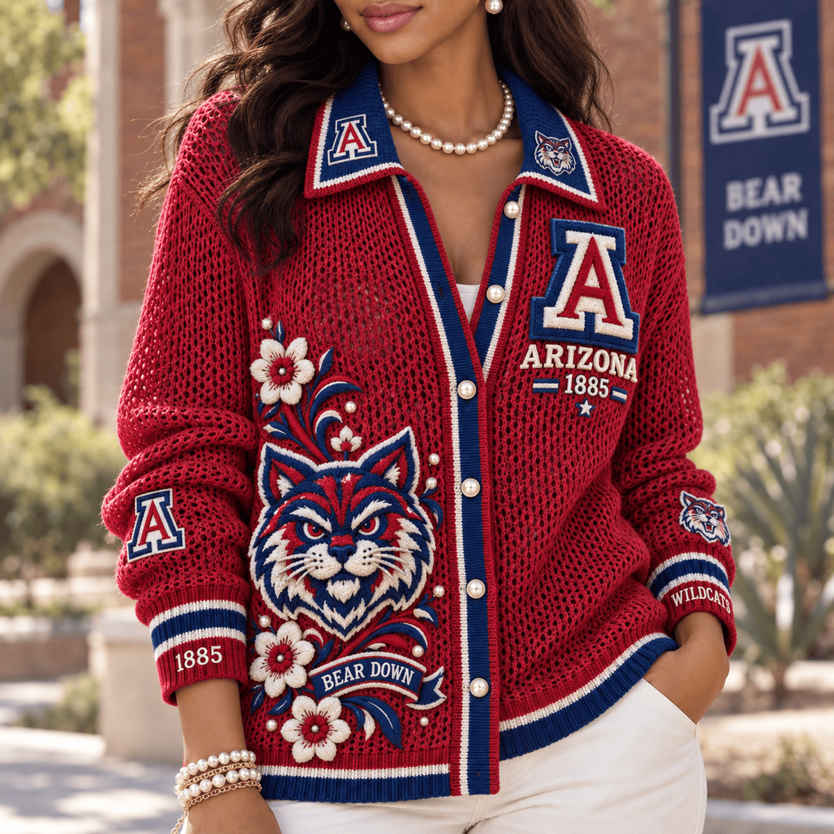 AWC Women’s Open-Knit Cardigan HTTT