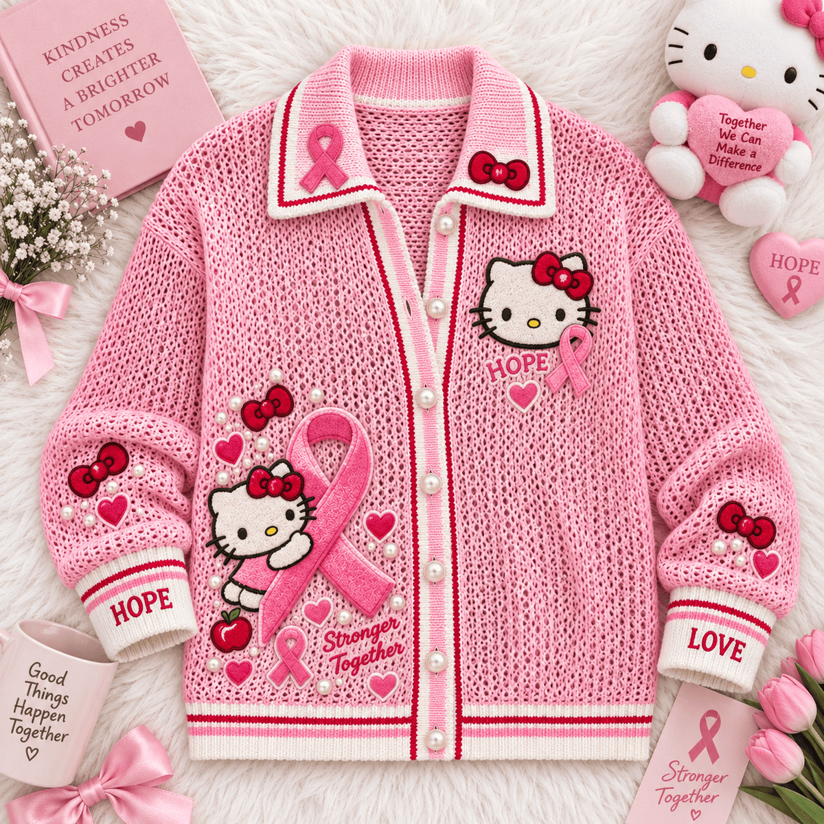HLKT Women’s Open-Knit Cardigan HTTT