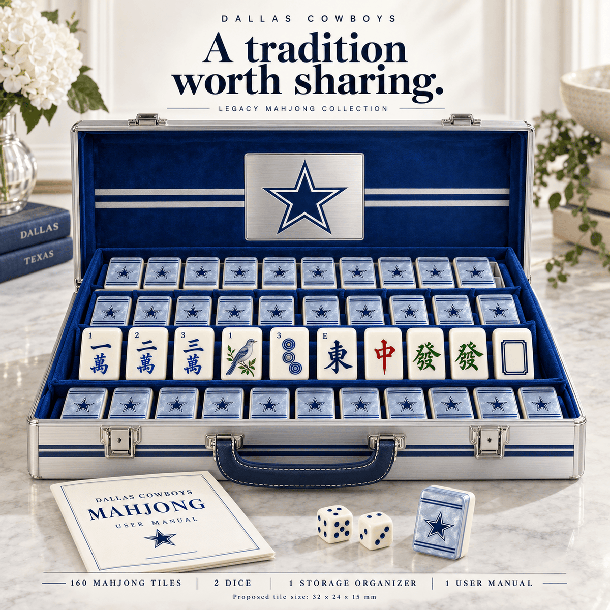 Premium DLCB Mahjong Tiles Set TNSM