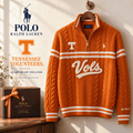 TVF Premium Varsity Cable-Knit Quarter-Zip Sweater NHVH