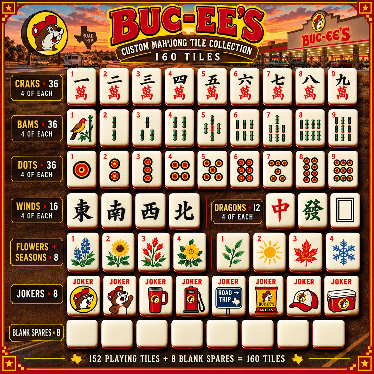 BUC Premium Mahjong Set – Game Night Edition PNPA