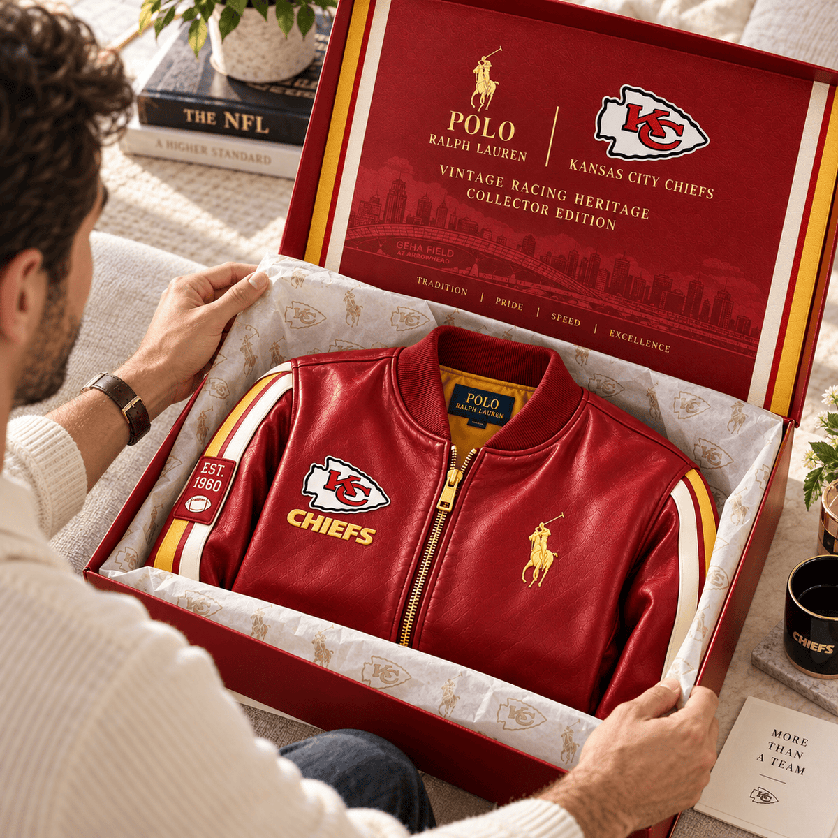 KCC PREMIUM LEATHER BOMBER JACKET NTNA