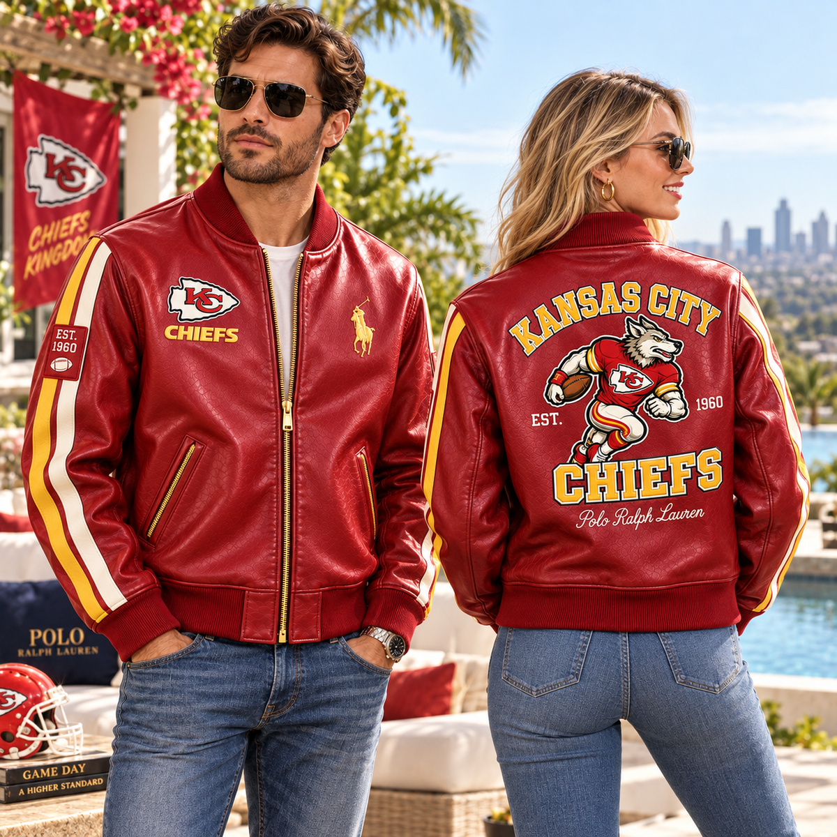 KCC PREMIUM LEATHER BOMBER JACKET NTNA