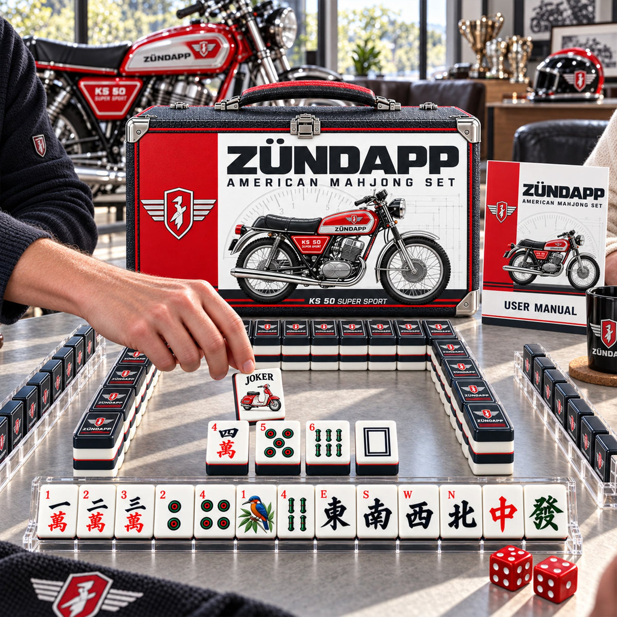 Premium ZUD Mahjong Tiles Set PVNA