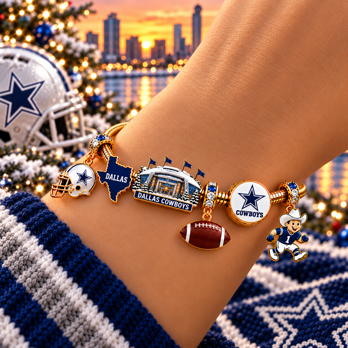 DLCB Gold Charm Bracelet Set DNBN