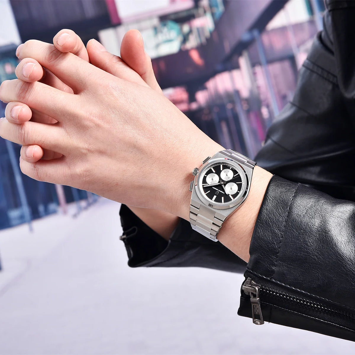 PAGANI DESIGN Watch Men's Quartz Watch Brand VK63 Sapphire Stainless Steel 40MM Waterproof Chronograph Reloj Hombre PD1761