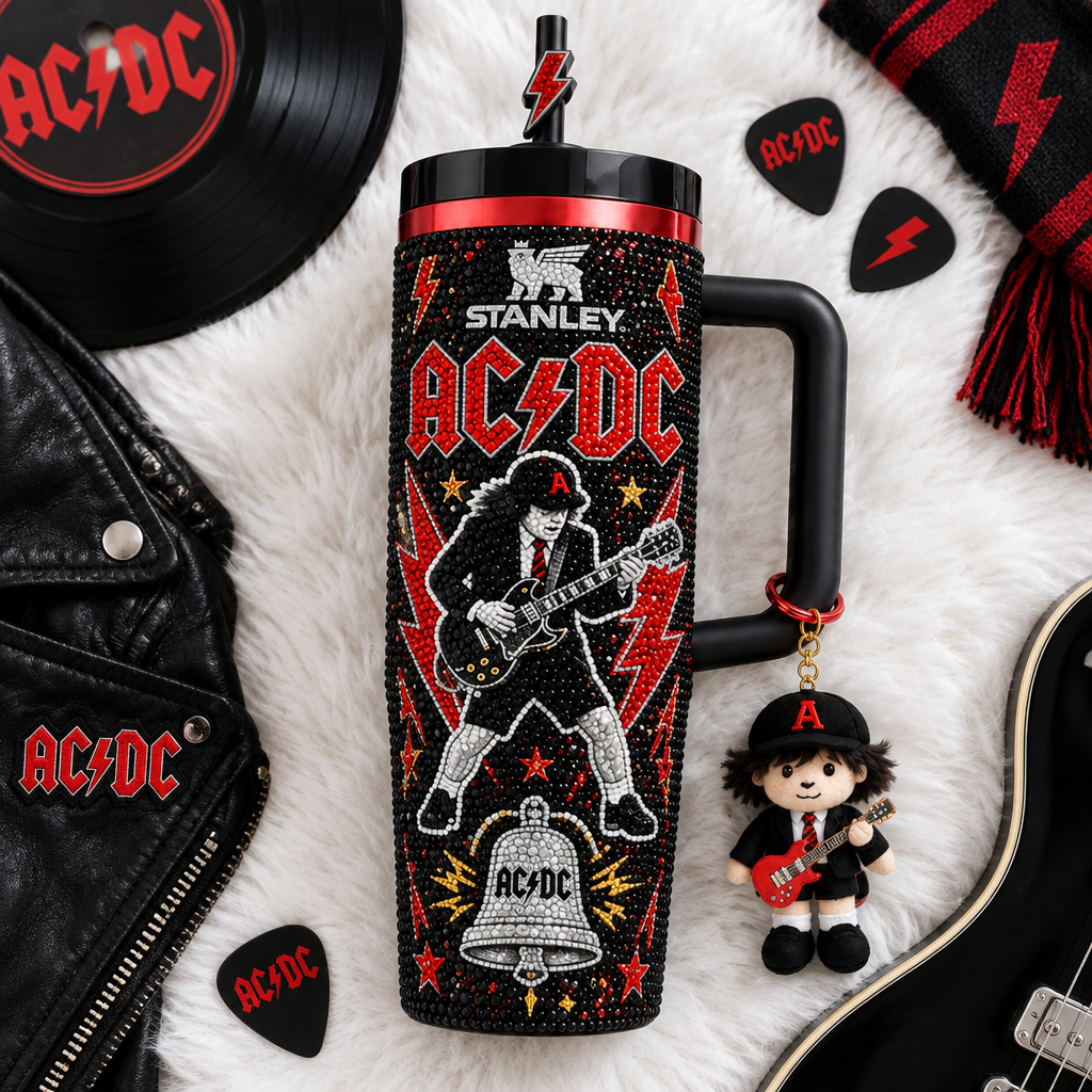 Ac Dc 40oz Tumbler With Handle TTNL